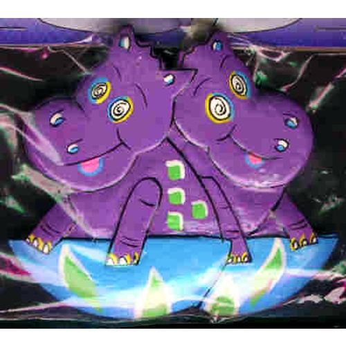 Nilpferd Haarspange handarbeit Kunsthandwerk