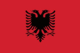 Albanien Fahne Albanienfahne Albanienflagge