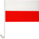 Autofahne Polen Polenfahne Autoflagge