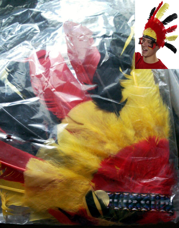 Indianerkopfschmuck Deutschland deutscher Fanartikel