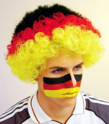 Fussball Fan Percke Deutschland in Schwarz Rot Gelb